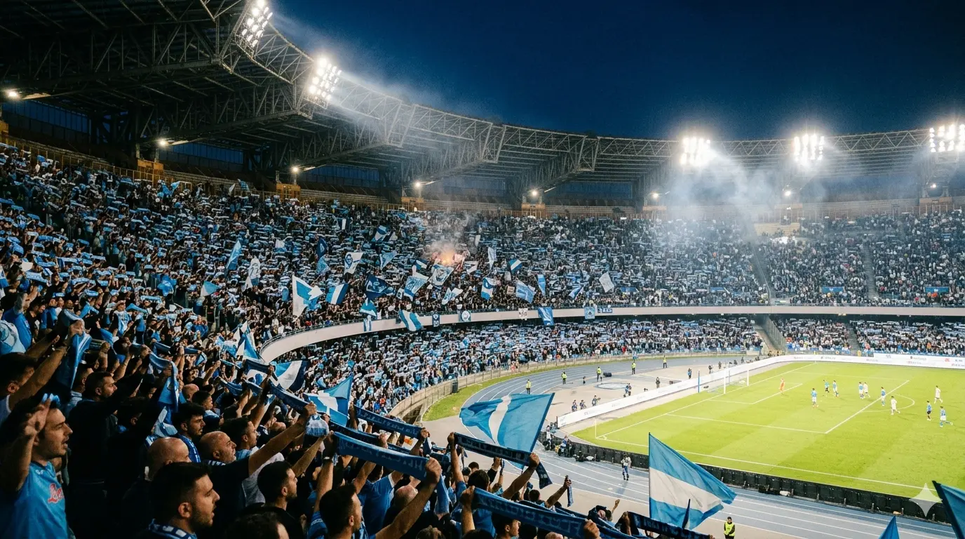 Napoli vs Inter Milan at the Stadio Maradona in Naples, Serie A match.
