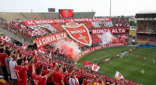 Monza vs Napoli en el Estadio U-Power, Monza, Serie A.