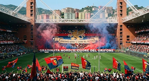 Genoa CFC vs Como at the Stadio Luigi Ferraris, Genova, Serie A.